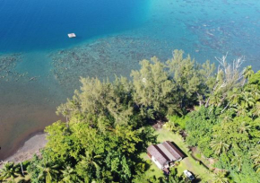 tahiti-bungalow at Teahupoo: beachfront with pountoon and mini pool